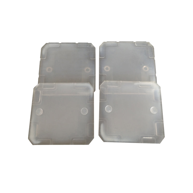 Arm Pad for Challenger 2-Post & Inground Lifts - 4 pcs - 4" Square Translucent Lift Pad - CHL A1104-H