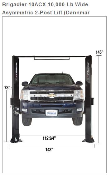 Height Adapter for Dannmar MaxJax 2-Post Lifts  -  2" height - 1-3/8" Dia. 4 Piece  -5215750  FREE SHIPPING