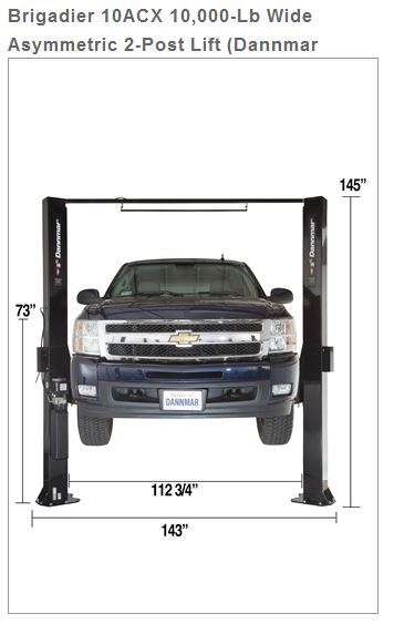 Truck Adapter for Dannmar MaxJax 2-Post Lifts  -  2" height - 1-3/8" Dia. 4 Piece  -5215750  FREE SHIPPING
